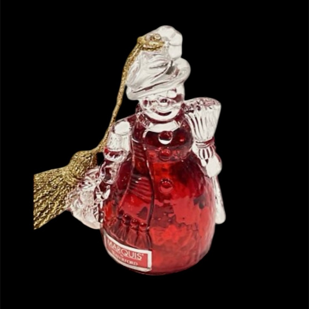 Waterford Festive Red crystal Snowman
